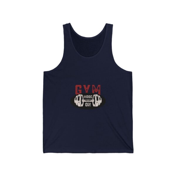 Gym Mode On-Unisex Jersey Tank Top - Image 17