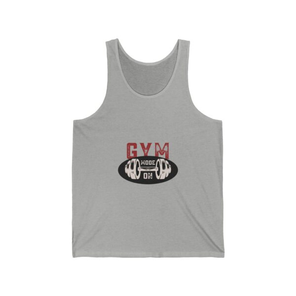 Gym Mode On-Unisex Jersey Tank Top - Image 13