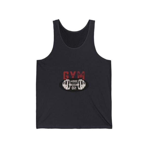 Gym Mode On-Unisex Jersey Tank Top - Image 7
