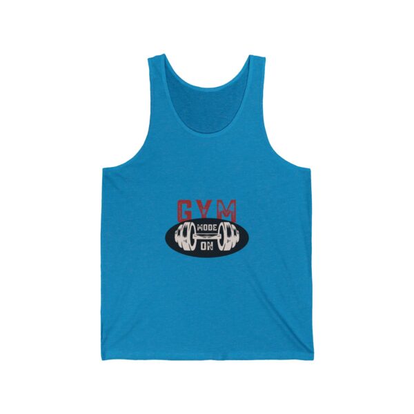 Gym Mode On-Unisex Jersey Tank Top - Image 11