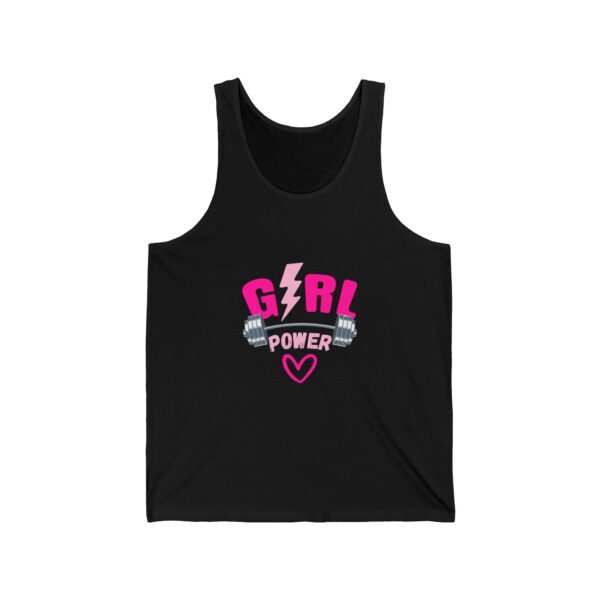 Gym Girl-Unisex Jersey Tank Top - Image 3