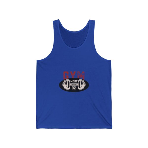Gym Mode On-Unisex Jersey Tank Top - Image 15