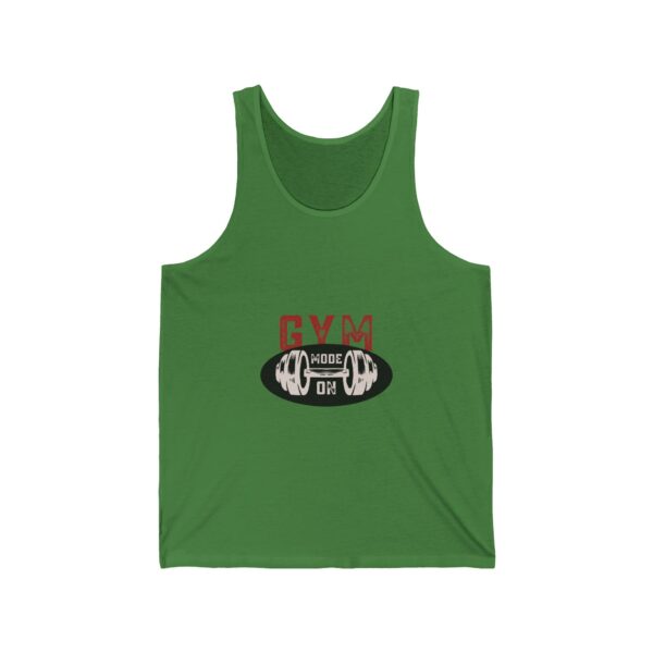 Gym Mode On-Unisex Jersey Tank Top - Image 9